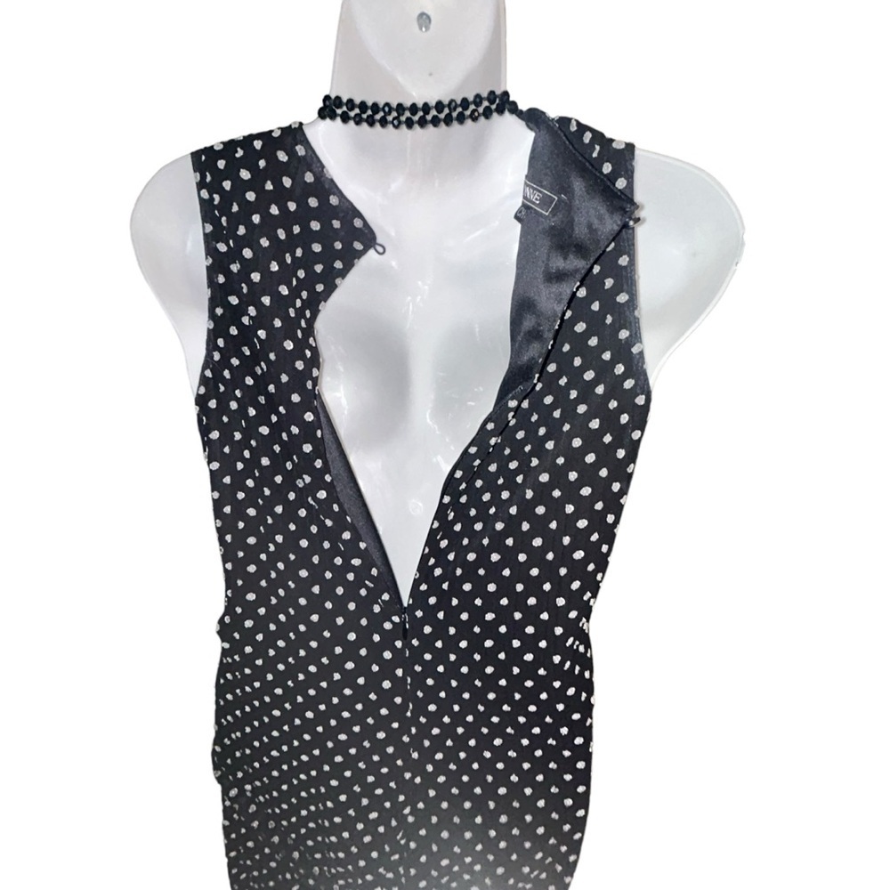 IVONNE black & white Polka dot jumpsuit- nice! Size small/CH - Picture 3 of 14